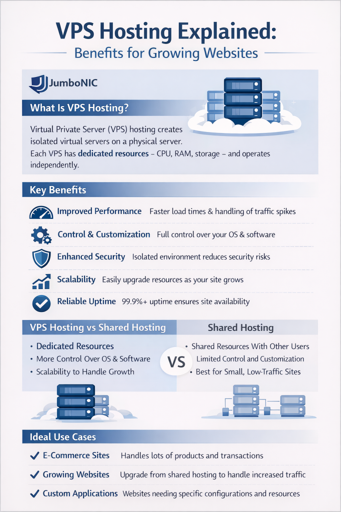 VPS Hosting Explained: Benefits for Growing Websites
