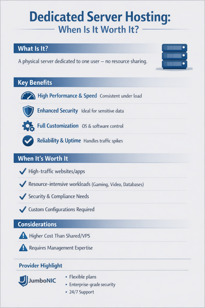 Dedicated Server Hosting: When Is It Worth It?