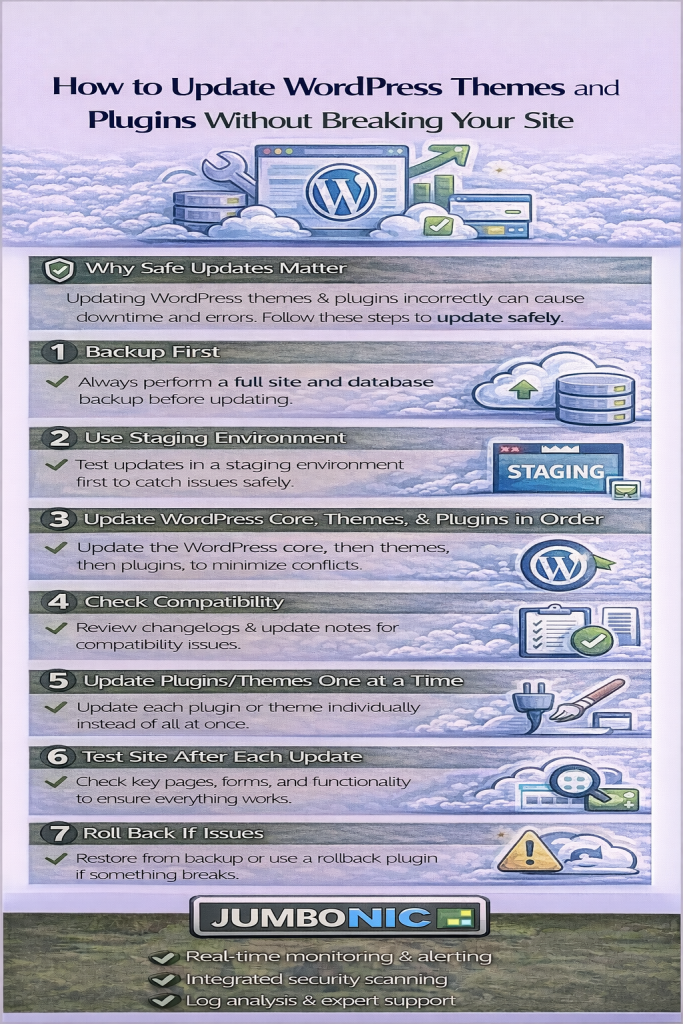 How to Update WordPress, Themes, and Plugins Without Breaking Your Site