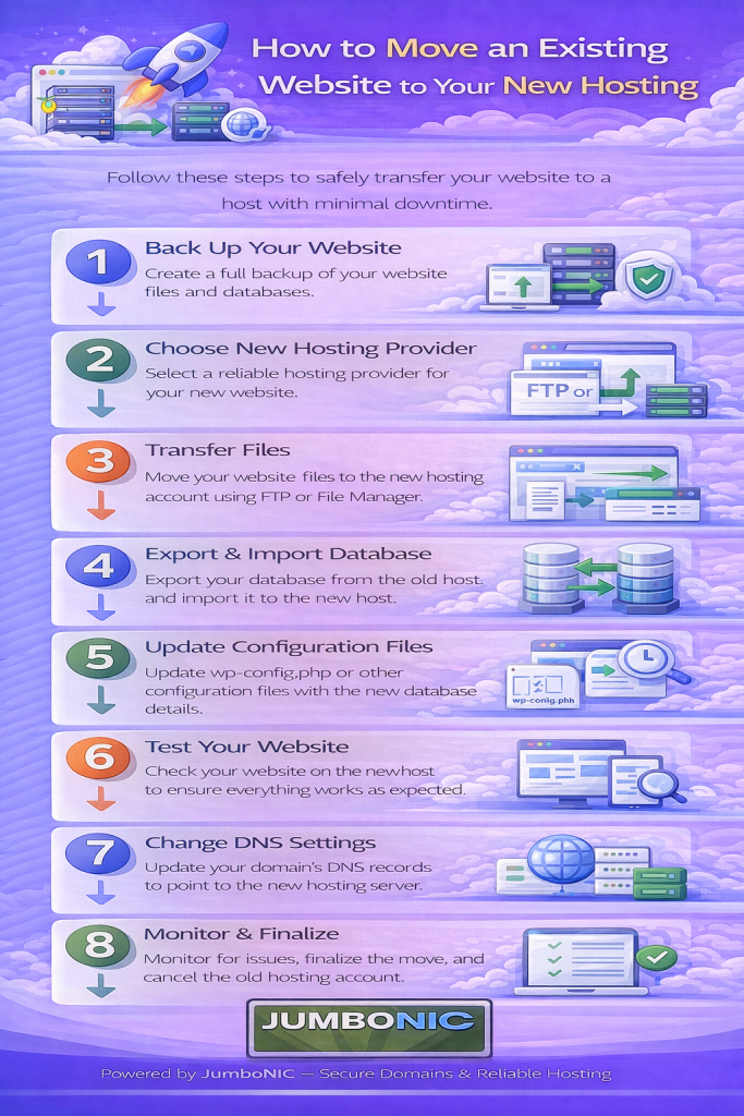 How to Move an Existing Website to Your New Hosting