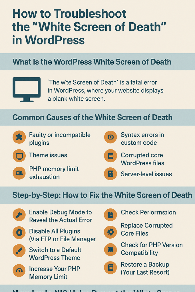 How to Troubleshoot the “White Screen of Death” in WordPress