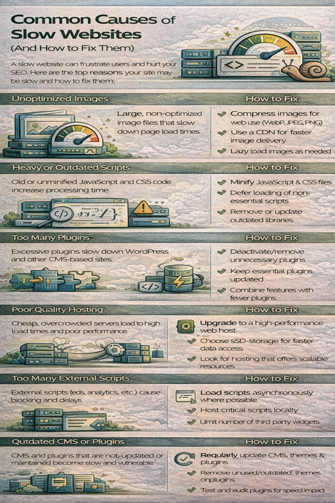 Common Causes of Slow Websites (and How to Fix Them)