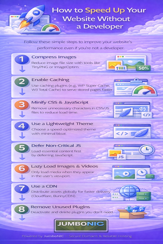 How to Speed Up Your Website Without a Developer